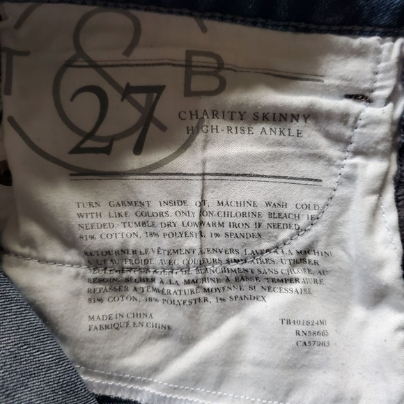 Treasure & Bond Jeans Women's Size 4 High Rise Tapered Ankle Medium Wash Denim - Picture 6 of 11